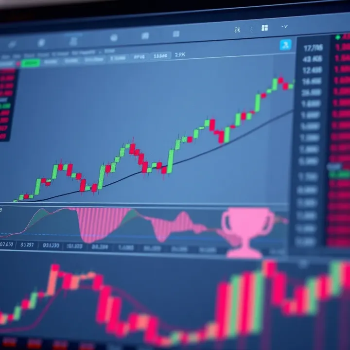 Illustration of common chart patterns including head and shoulders, double top, and cup with handle for trading analysis