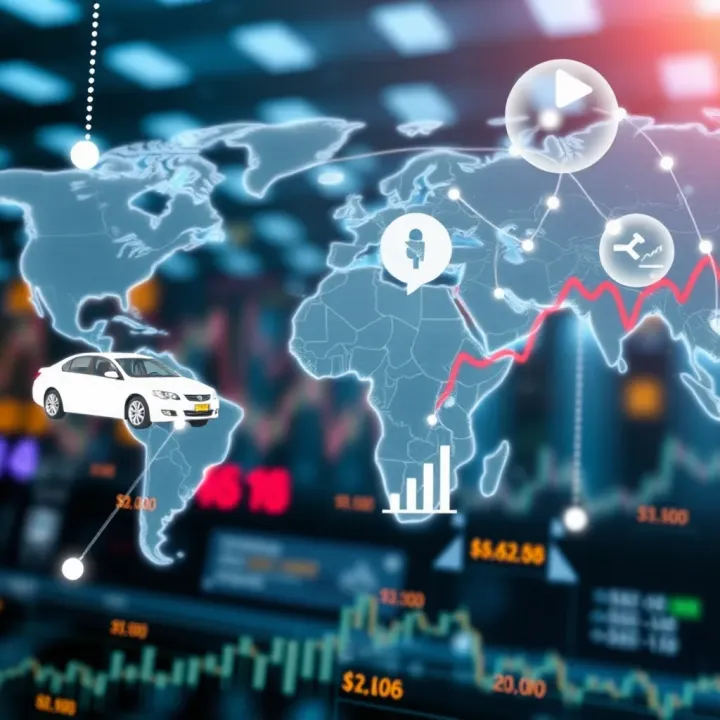 Global Accessibility of Forex Trading Platforms Abstract representation of global financial connections highlighting forex market accessibility