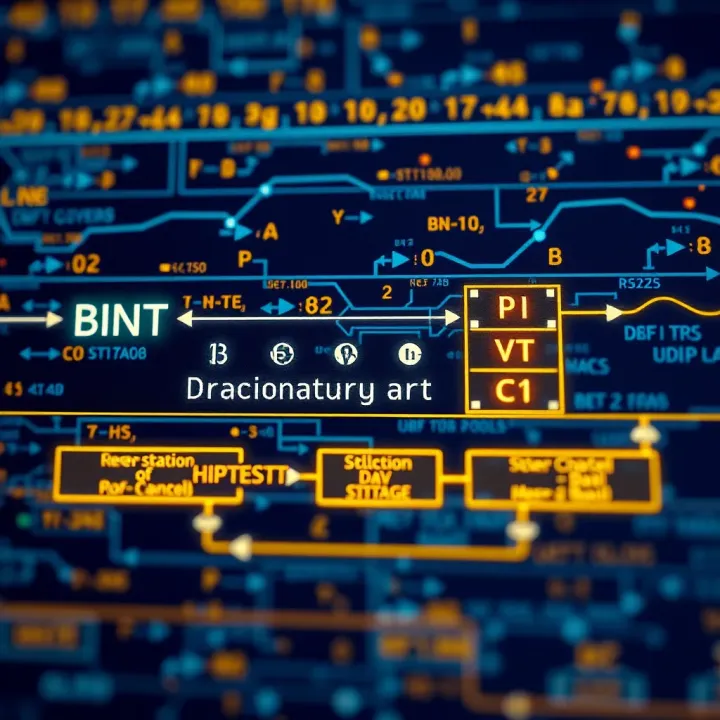 Binary Data Flow in Computing Systems Diagram illustrating binary data flow within a computing system showing representation, storage, and processing
