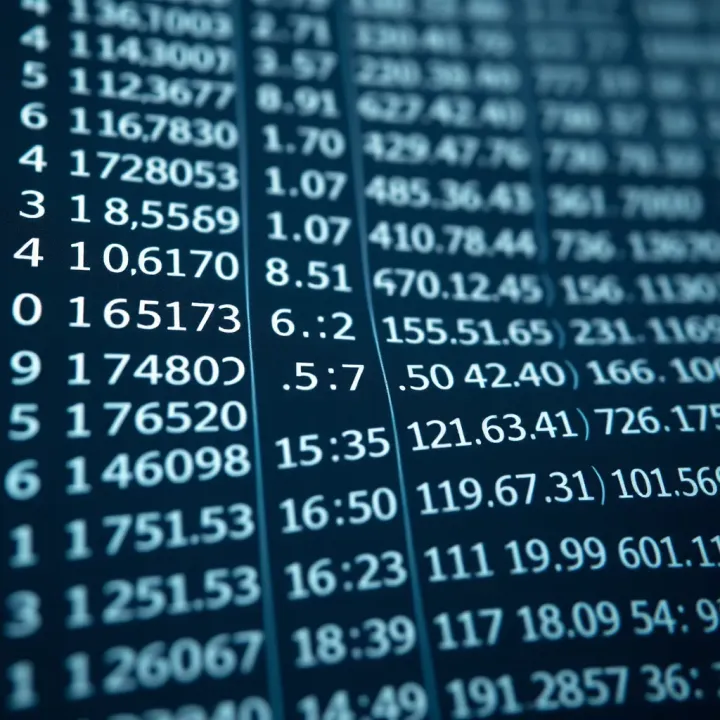 Decimal Numbers and Their Binary Equivalents Chart illustrating decimal numbers alongside their binary equivalents