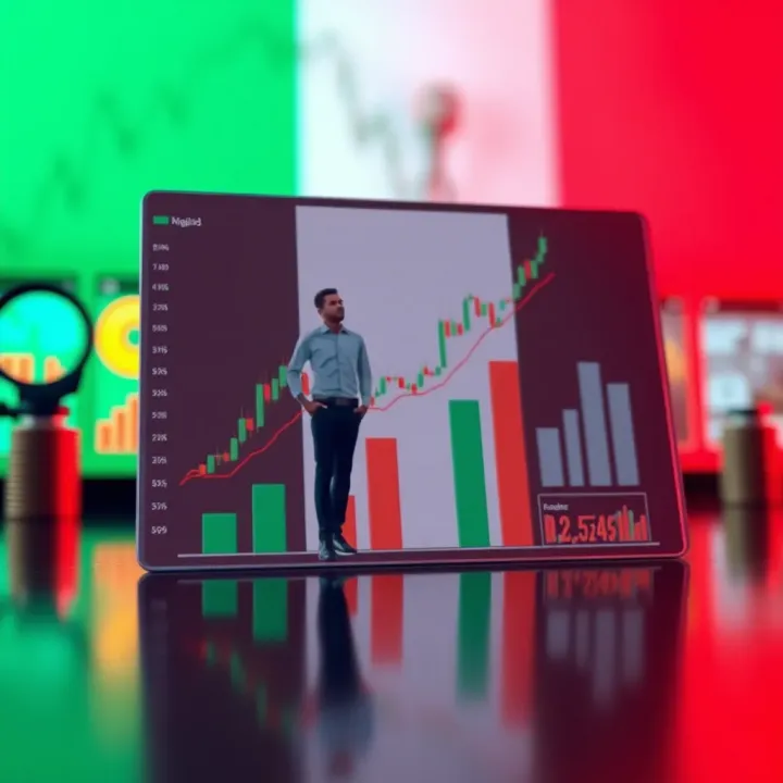Risk-Free Forex Trading Using Demo Account in Nigeria Conceptual illustration of risk-free forex trading with demo account showing growth chart and Nigerian flag