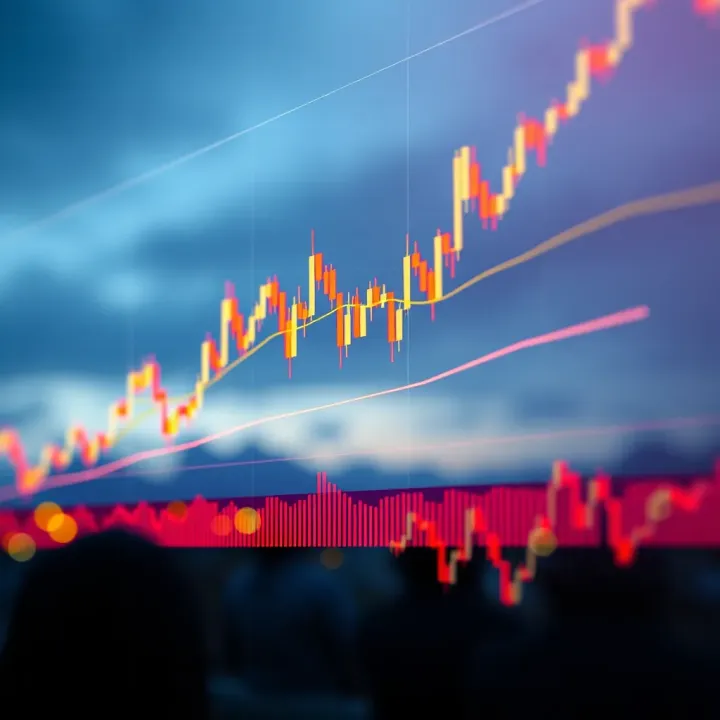 Illustration of a bullish continuation chart pattern showing an upward price trend with breakout signals