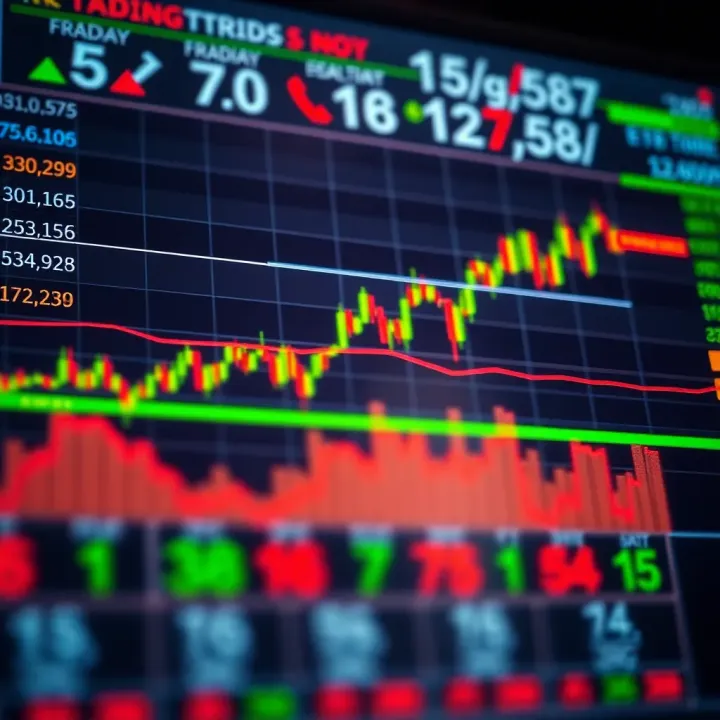 Detailed chart displaying currency exchange trends with indicators for Forex trading strategies