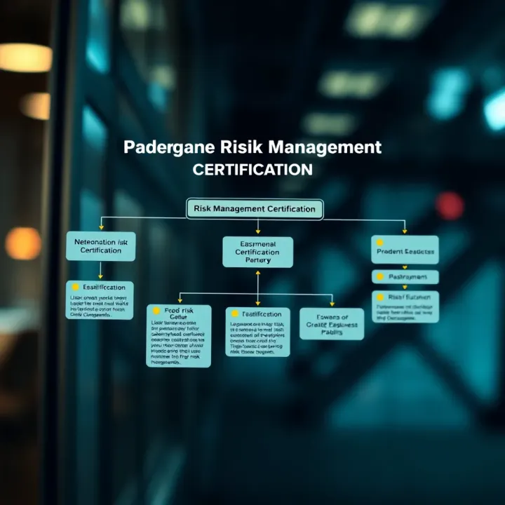 Flowchart illustrating various pathways to obtain risk management certification